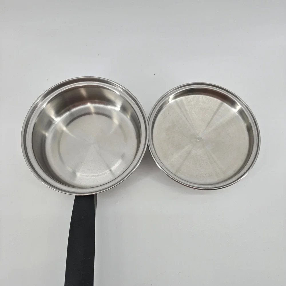 Duncan Hines Saucepan w/Lid 3-Ply 18-8 Stainless Steel Regal Ware Silver 1 Quart